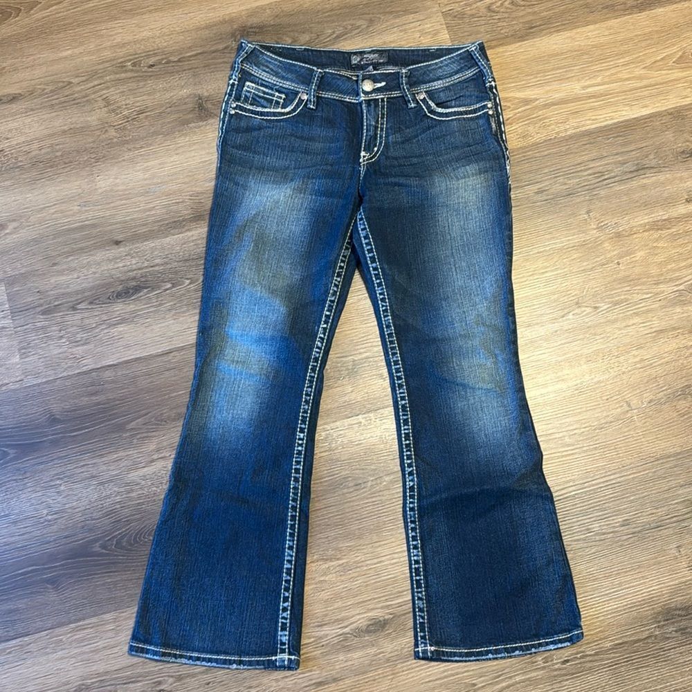 Silver Jeans Suki Jeans Western Glove Works Bootcut Women's Size 31 embroidered